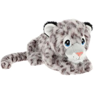 Keeleco Knuffel Sneeuwluipaard Liggend 45 cm