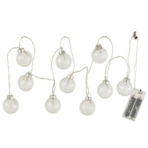 LED Snoer Glazen Bollen 165 cm