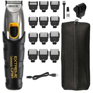 Wahl Extreme Grip Baardtrimmer Zwart/Geel/Chroom