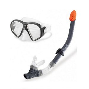 Intex 55648 Aquaflow Sport Reef Rider Duikbril en Snorkel Grijs