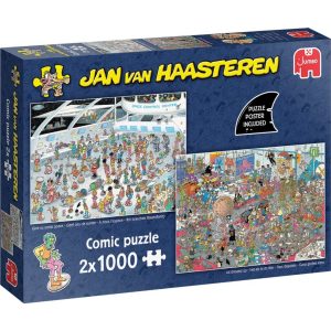 Jumbo Puzzel Jan Van Haasteren Geef Ons De Ruimte & Net Als In De film 2x1000 Stukjes