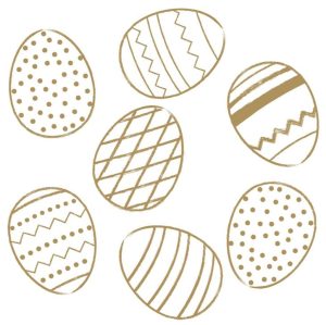 Duni Servetten Golden Eggs 3-laags 33x33cm