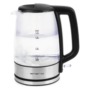 Emerio WK-130126 Glazen Waterkoker 1.7L 2200W RVS/Zwart