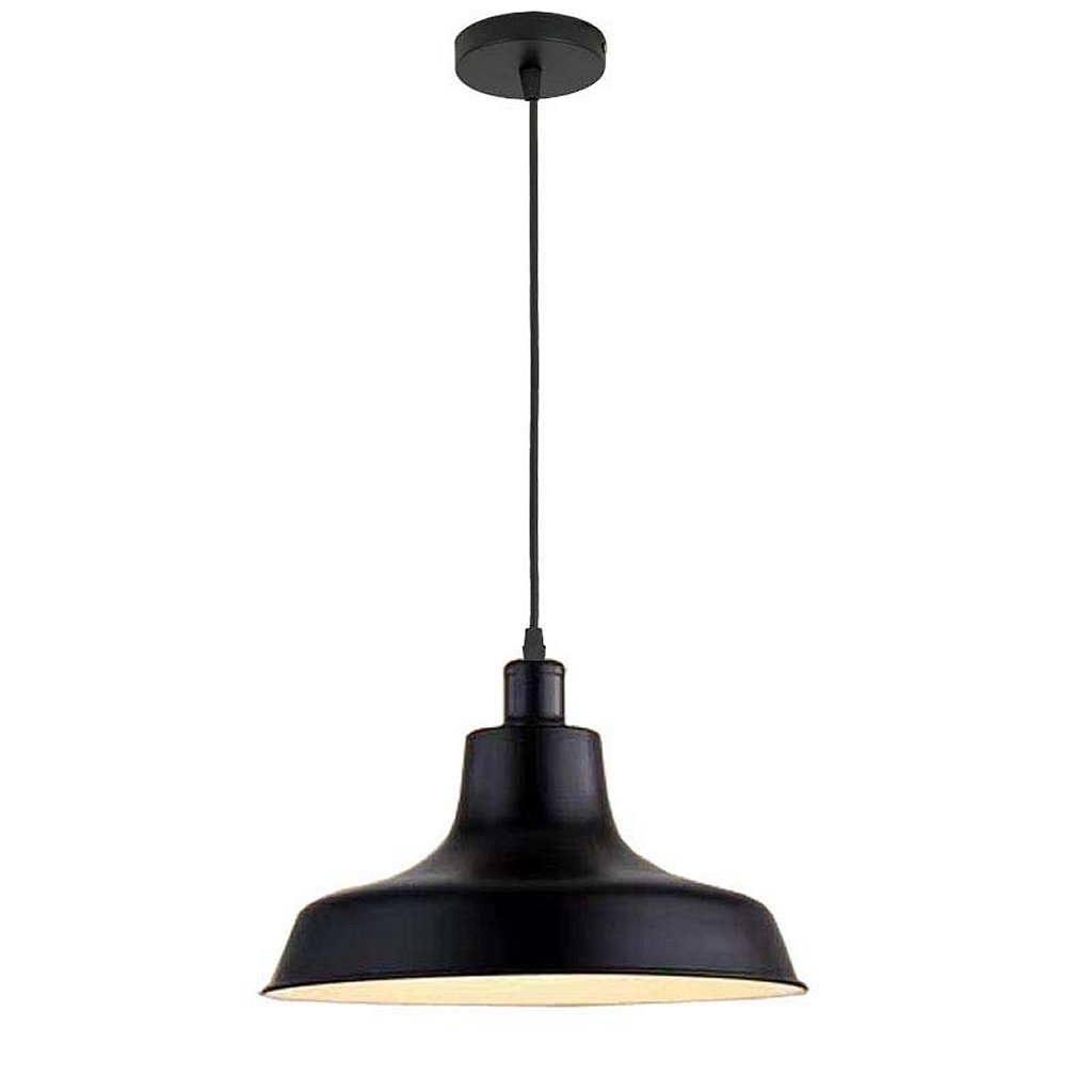 Homestyle Pro MK111-BB Industriële Hanglamp 36×22 cm Zwart/Metaal