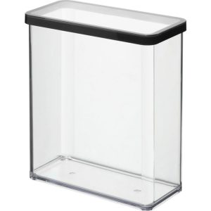 Rotho LOFT Bewaardoos 20x10x21 cm 3.2L Zwart/Transparant