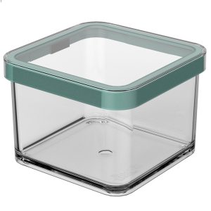Rotho LOFT Bewaardoos 10x10x7.2 cm 0.5L Mistletoe Groen/Transparant