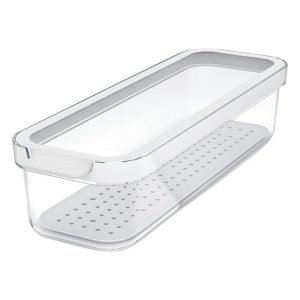 Rotho CAUMA Koelkastorganizer 27x9.2x6.2 cm 1.15L Wit/Transparant