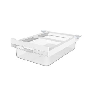 Rotho CAUMA Koelkastorganizer Schuiflade 23x28.1x8.2 cm 2.6L Wit/Transparant