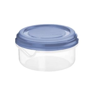 Rotho RONDO Koelkast Bewaardoos Rond 0.4L Horizon Blauw/Transparant