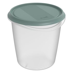 Rotho ELEMENTS Koelkast Bewaardoos Rond 1.5L Mistletoe Groen/Transparant