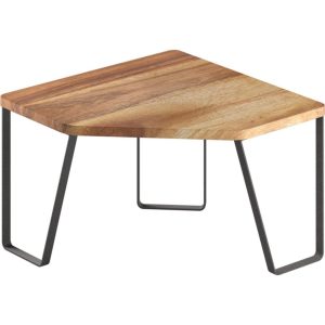Metaltex York Lava Kruidenrek Hoek 25x25x16 cm Acacia Hout/Zwart Metaal