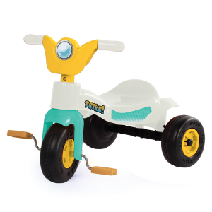 Dolu Trike Driewieler Wit/Blauw/Geel 49x42x60cm