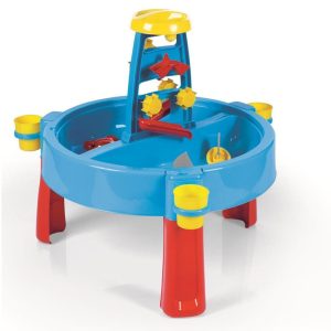 Dolu 2-in-1 Watertafel & Zandtafel met Accessoires Blauw/Rood/Geel 98x98x77cm