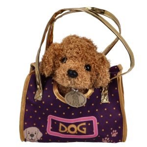 Knuffel Hond in Tasje