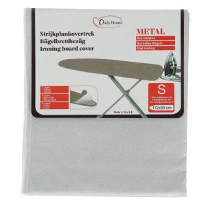 Daily Home Strijkhoes Metal S 112x30 cm Grijs/Katoen/Schuim