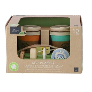 Jipy Bio Plastic Koffie en Koekjes Set 10-delig