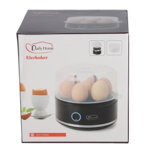 Daily Home Eierkoker 1-7 Eieren Zwart/Transparant