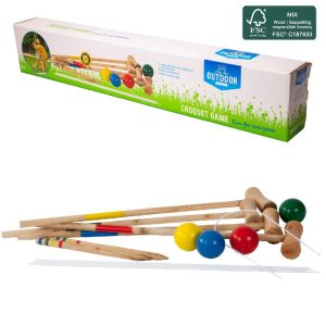 Outdoor Play Houten Croquet + Draagtas