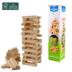 Outdoor Play Houten Tumble Tower + Draagtas