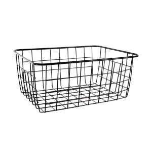 Draadmand Cas 24x18x10 cm Mat Zwart/Metaal