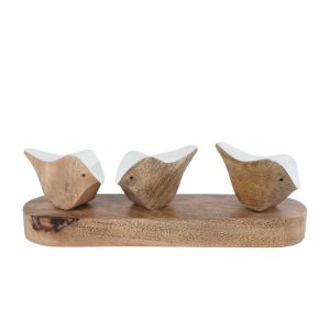 Houten Sculptuur Birds 22x5.5x6.5 cm