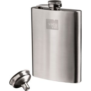 Vacuvin Heupfles 240 ml RVS
