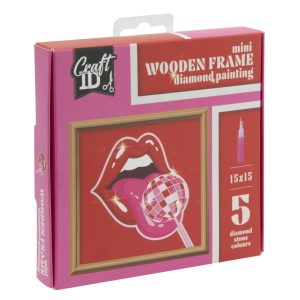 Craft ID Houten Frame Diamond Painting 15x15x2 cm