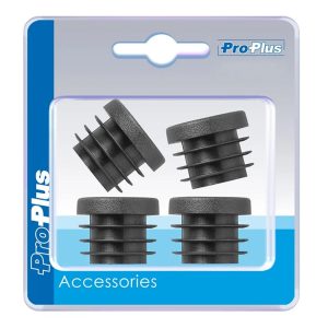ProPlus Onderdop 2.5 cm 4 Stuks Zwart