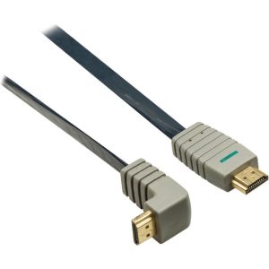 Bandridge BVL1372 High Speed HDMI 270 Graden Platte Kabel Verguld 2 m