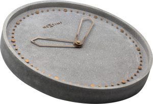 NeXtime NE-3197GS Wandklok Dia. 35 Cm, Polyresin, Grijs