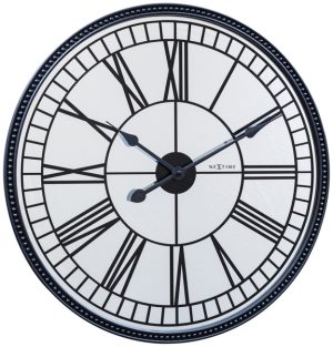 NeXtime NE-3255 Wandklok Cleopatra Mirror Dia 56cm Glas Zwart