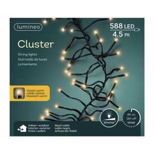 Lumineo Cluster LED Verlichting Binnen/Buiten 4.5M 588 LEDs IP44 Dimbaar
