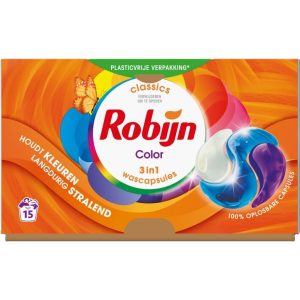 Robijn 3in1 Color Wascapsules 15 Stuks
