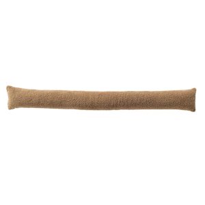 Tochtstopper 90x12 cm Beige/Teddy Stof