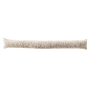 Tochtstopper 90x12 cm Cr&egrave;me/Teddy Stof