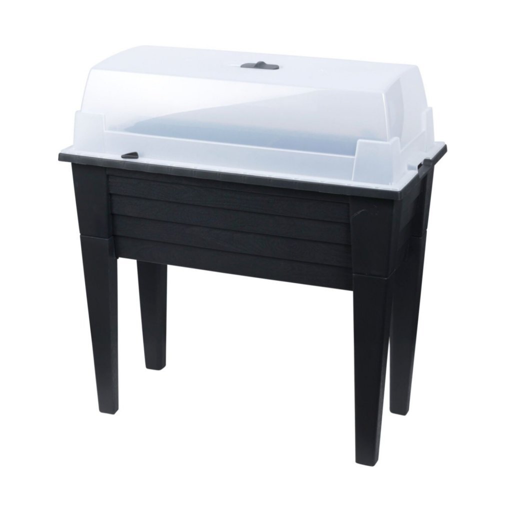 Pro Garden Kweektafel met Deksel 78x40x83 cm Antraciet