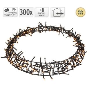 Decoratie LED Ring 38 cm 300 LED's Warm Wit Zwart