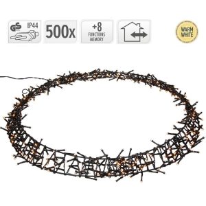Decoratie LED Ring 58 cm 500 LED's Warm Wit Zwart