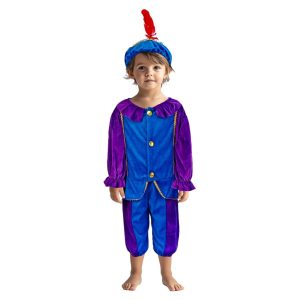 Pietenpak 110-116 Paars/Blauw