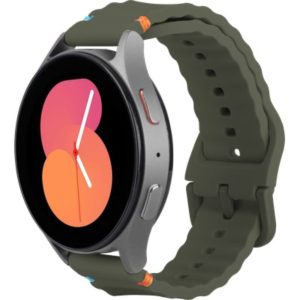 JustinCase ActiveFlex Strap Voor Samsung Galaxy Watch 20mm Khaki