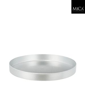 Mica Decorations Bord 3x27 cm Recycled Plastic/Zilver