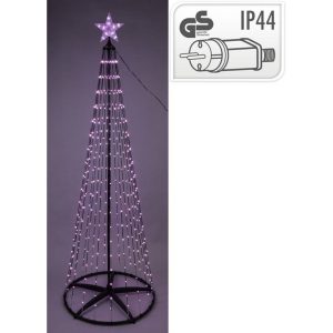 RGB LED Kerstboom 154 LED's 150 cm Zwart