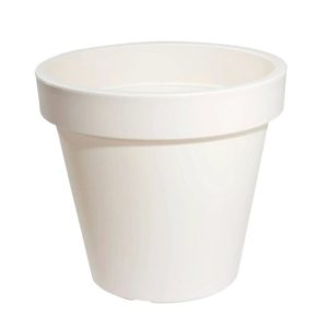 Ecken & Kanten Bloempot 25 cm Plastic/Wit