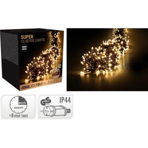 Super Cluster LED-Verlichting 4008 LED's 1000 cm Warm Wit Zwart