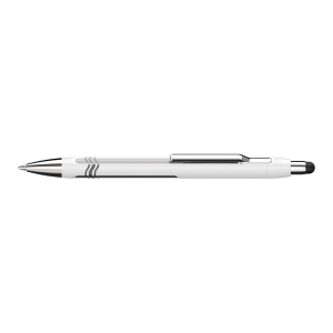Schneider S-138701 Balpen Epsilon Touch Blauwschrijvend, Huls Wit/zilver