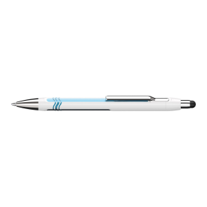 Schneider S-138702 Balpen Epsilon Touch Blauwschrijvend, Huls Wit/blauw