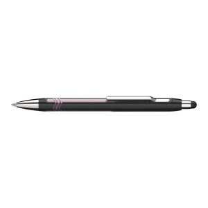 Schneider S-138704 Balpen Epsilon Touch Blauwschrijvend, Huls Zwart/roze