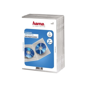 Hama Dubbele DVD Box Transparant 5stuks