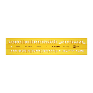 Aristo AR-5301/5 Lettersjabloon 5mm H-profiel Schriftvorm B Recht