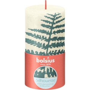 Bolsius Rustiek kaars 130/68 bladmotief